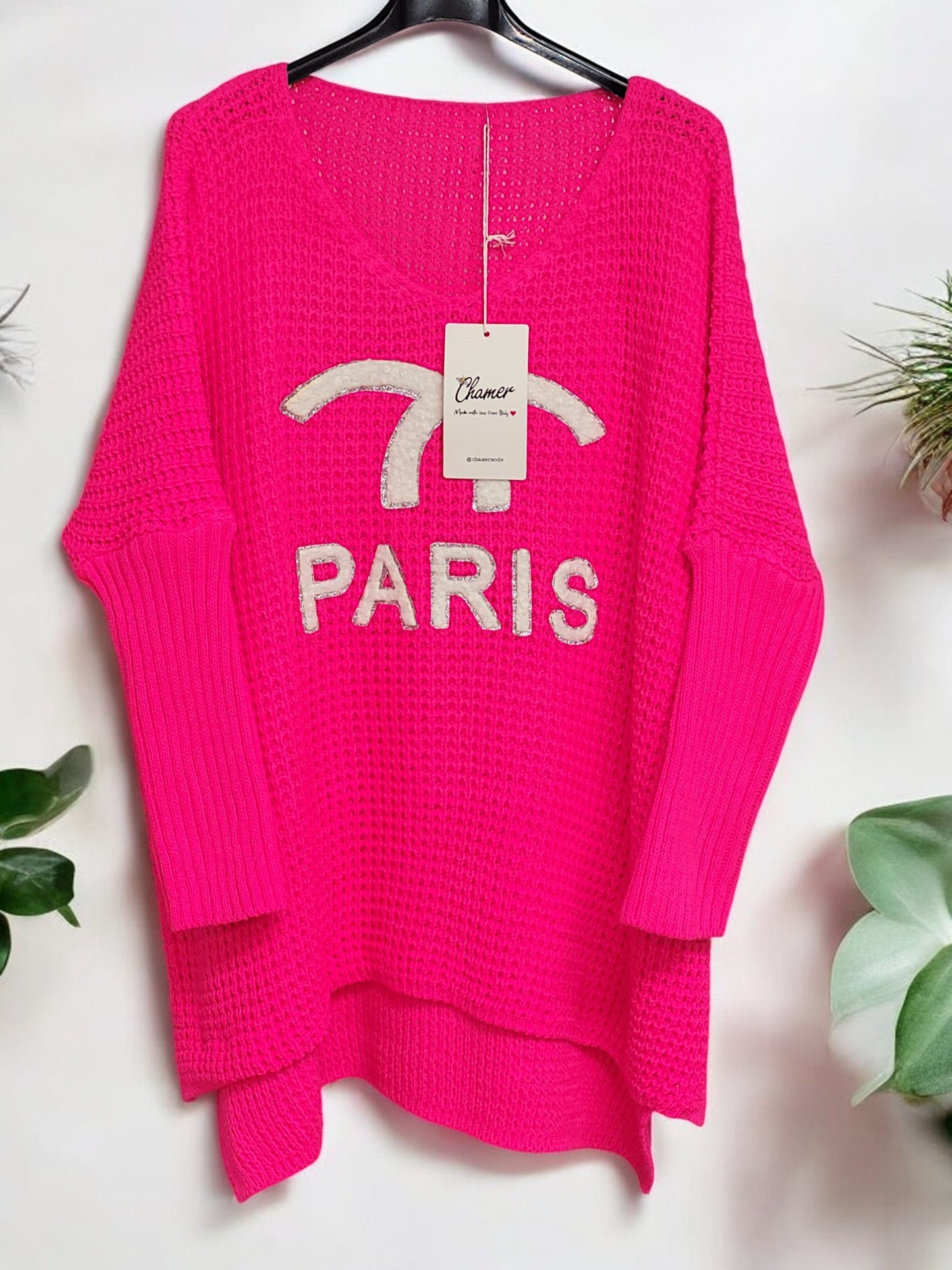 Oversize Grobstrick-Pullover Paris Gr. 40 - 48 in versch. Farben