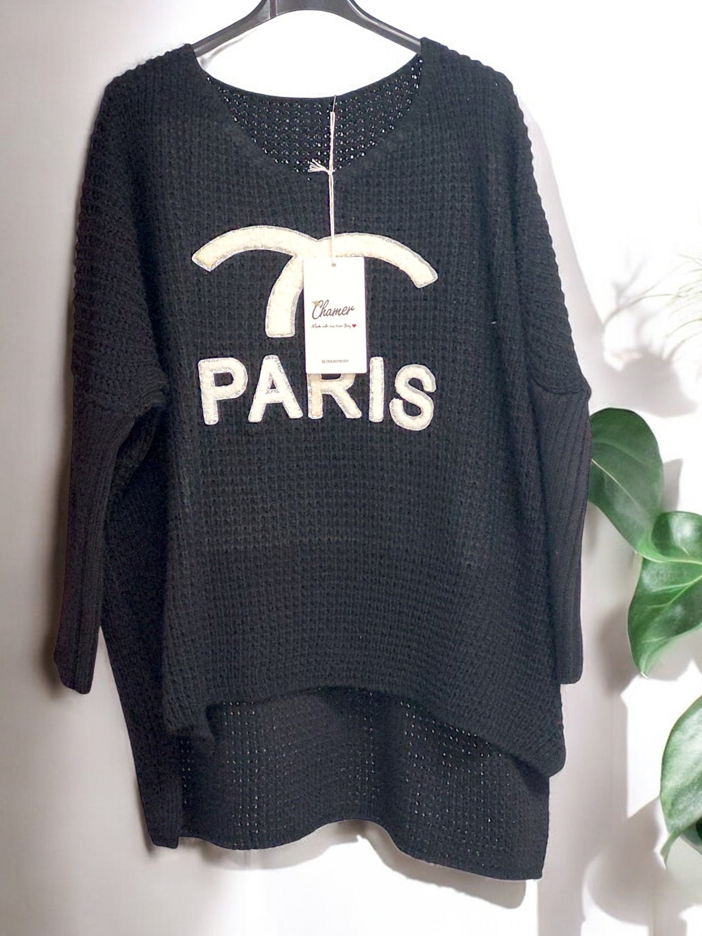 Oversize Grobstrick-Pullover Paris Gr. 40 - 48 in versch. Farben