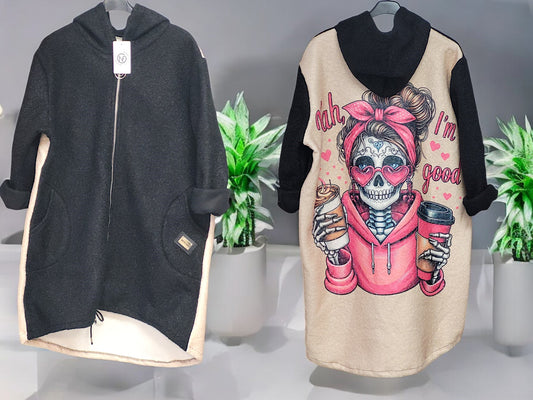 Motiv-Mantel Gr. 42 - 46 in versch. Motiven