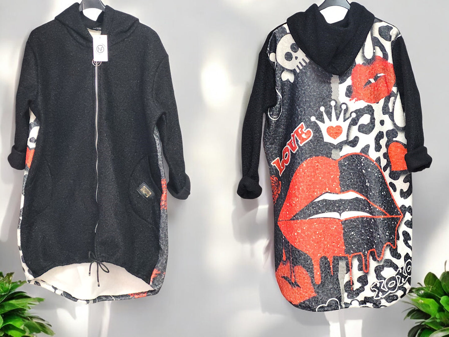 Motiv-Mantel Gr. 42 - 46 in versch. Motiven