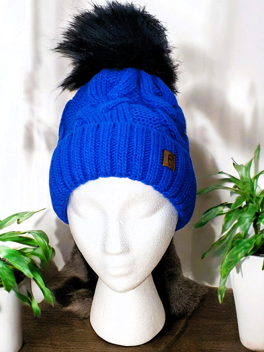 Stylische Wintermütze in 2 Farben