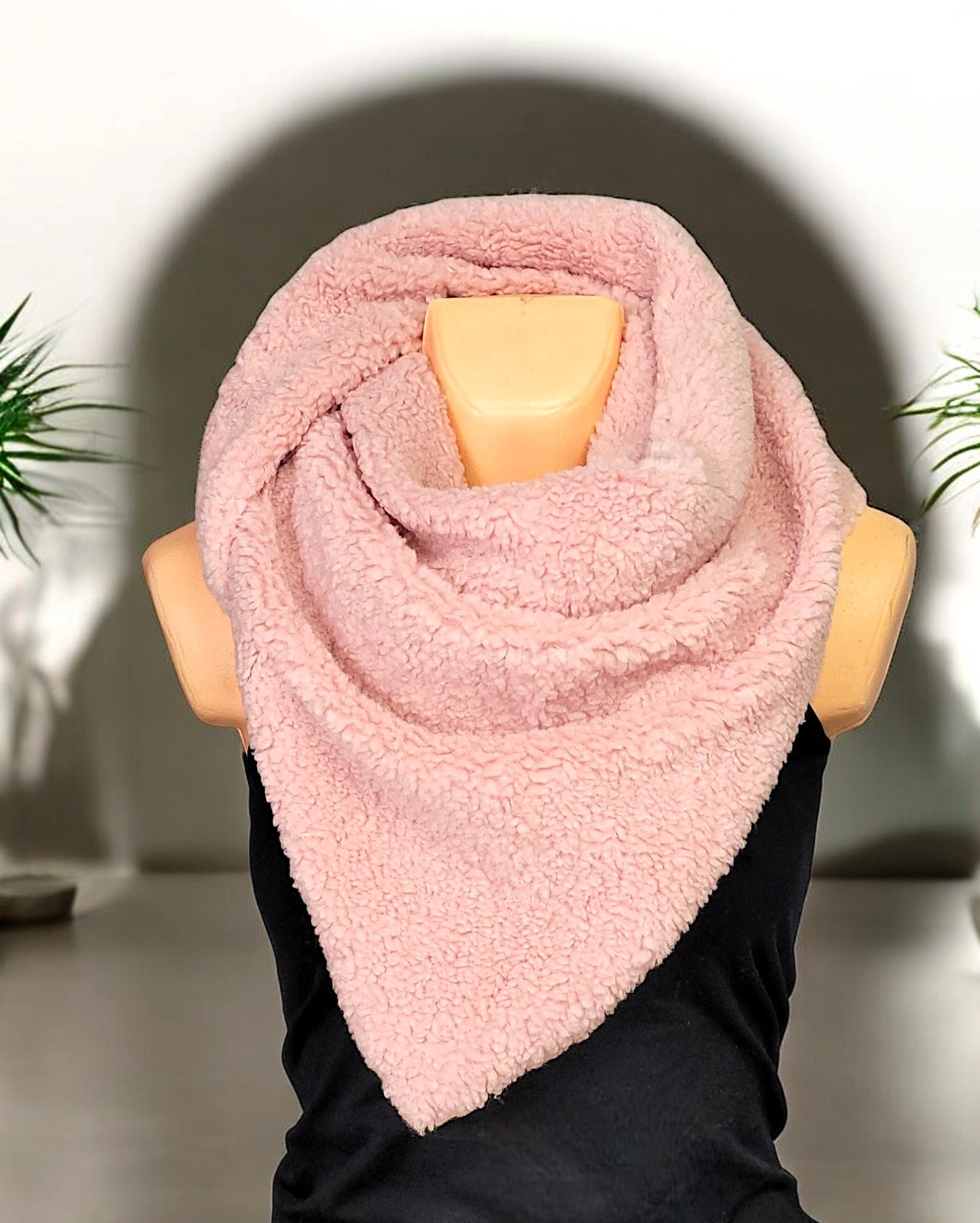 XXL Teddy-Dreiecksschal in versch. Farben