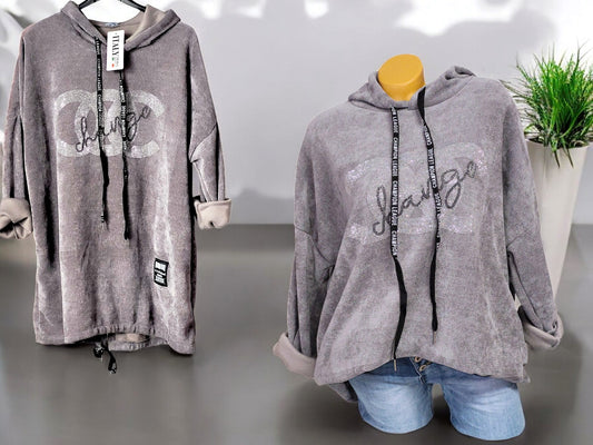 Feincord-Hoodie CC Gr. 42 - 46 in versch. Farben