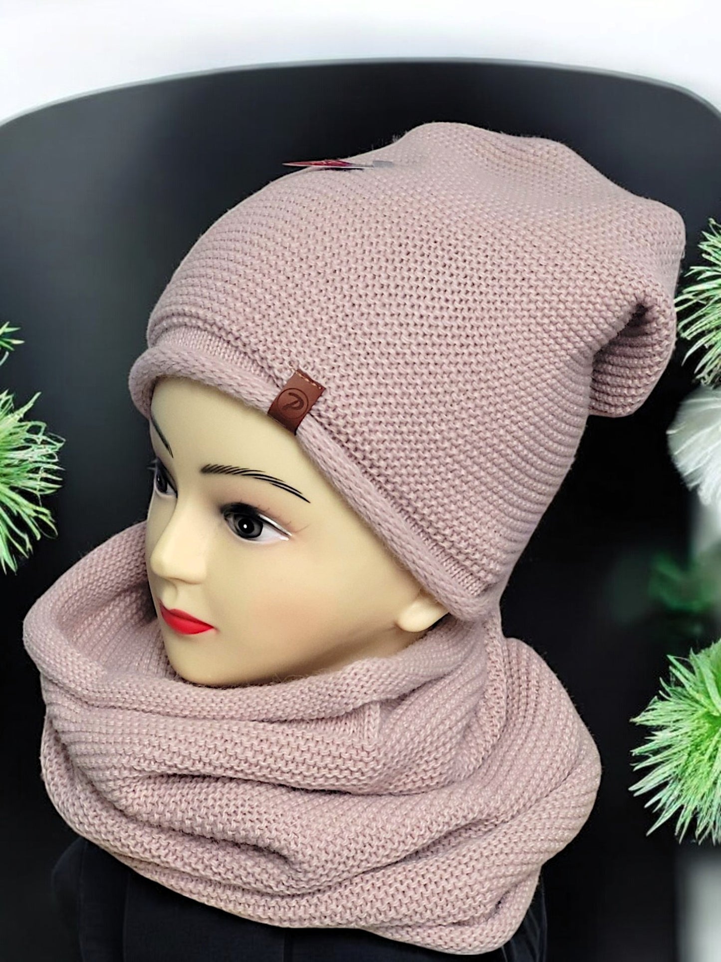 Winterset Mütze + Loop in versch. Farben