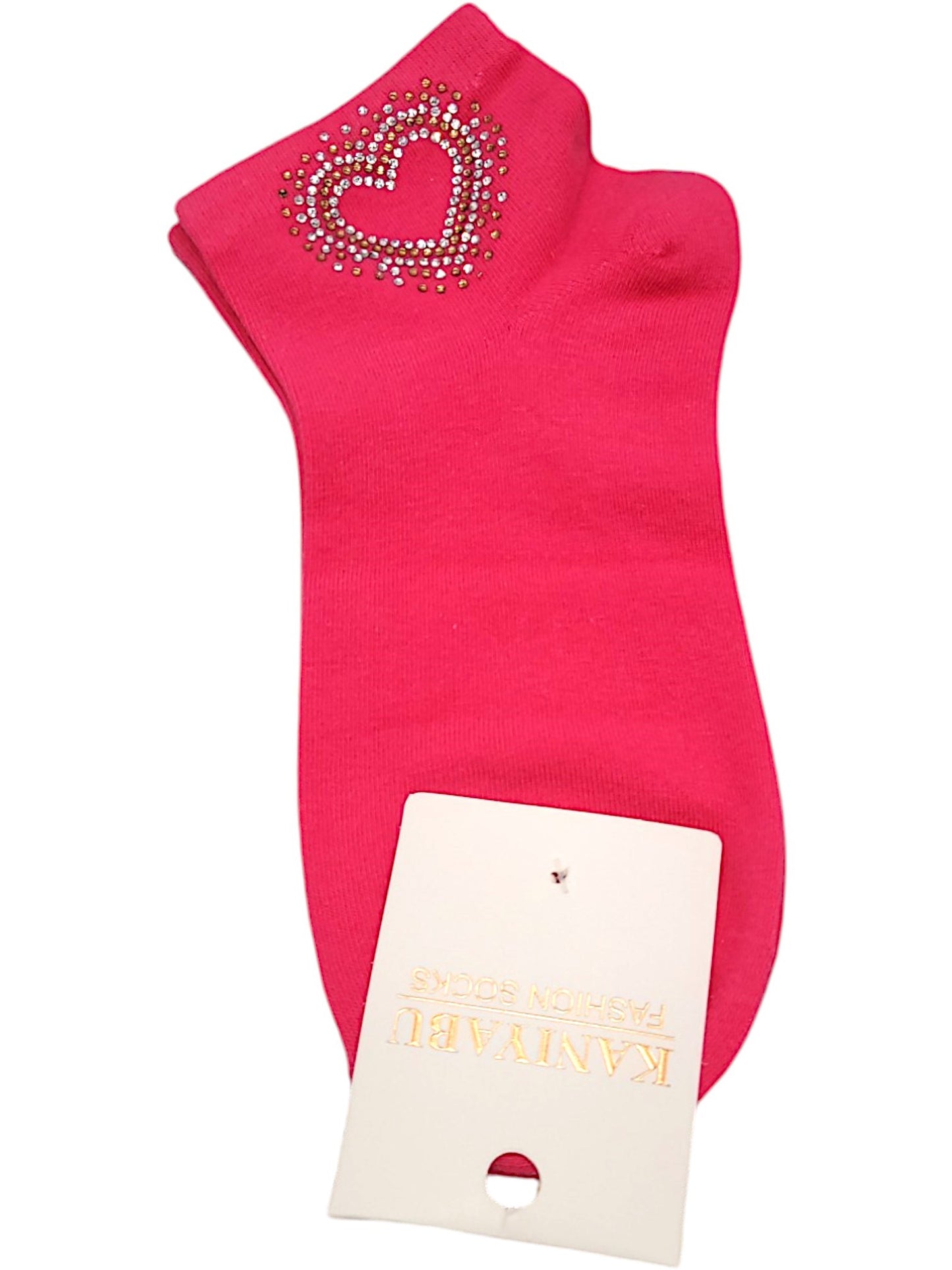 Strass - Söckchen offenes Herz