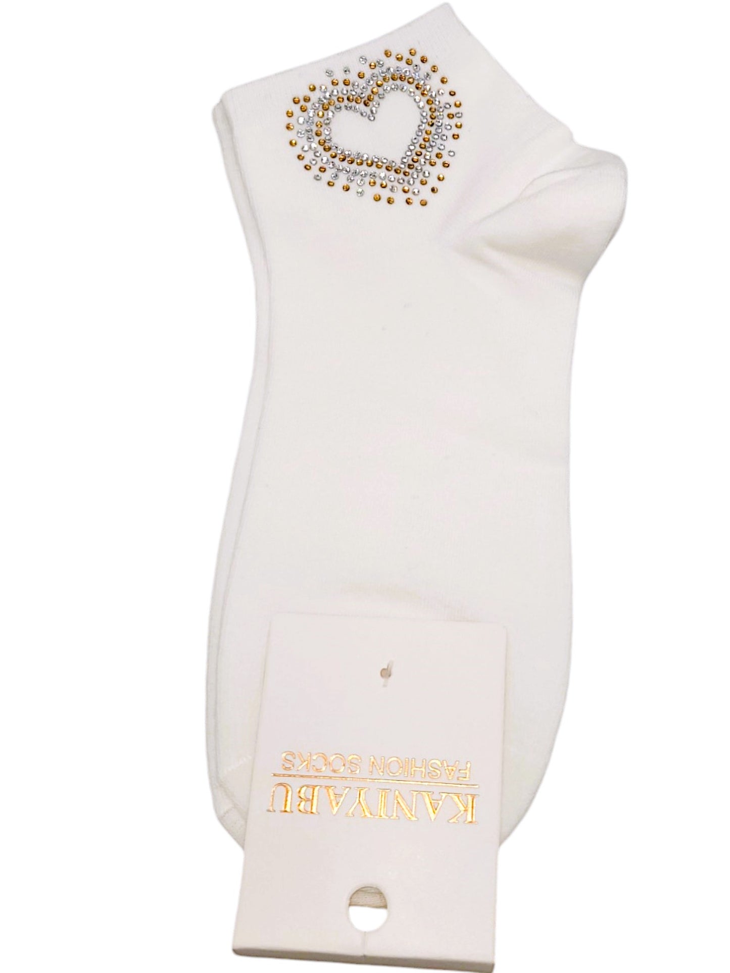 Strass - Söckchen offenes Herz