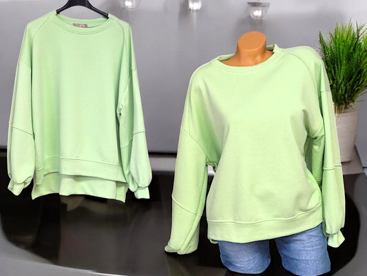 Oversize-Sweatshirt Uni Gr. 38 - 42 in versch. Farben