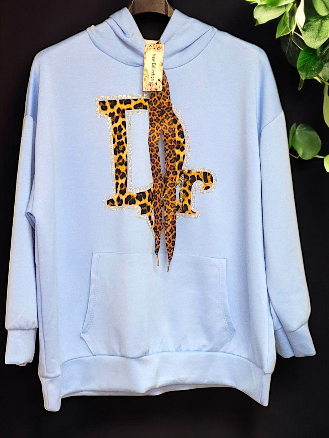 Stylisch & Bequemer Hoodie mit Leo-Details Gr. 42-46 in versch. Farben