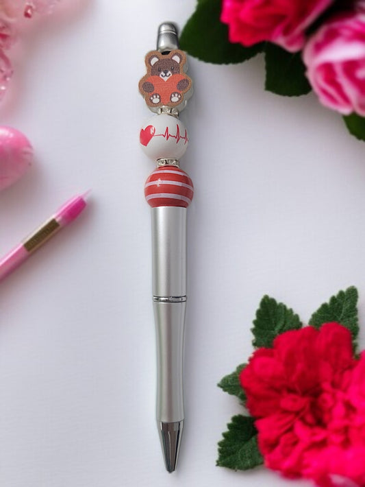 🖊️🐻❤️ Love‑Bär Kugelschreiber – 3 Varianten – HANDGEFERTIGTES UNIKAT ✨