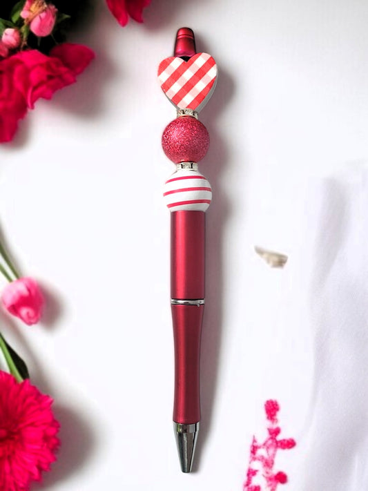❤️✨ Love‑Heart Kugelschreiber – 5 Varianten – handgefertigtes UNIKAT 🖊️🎁