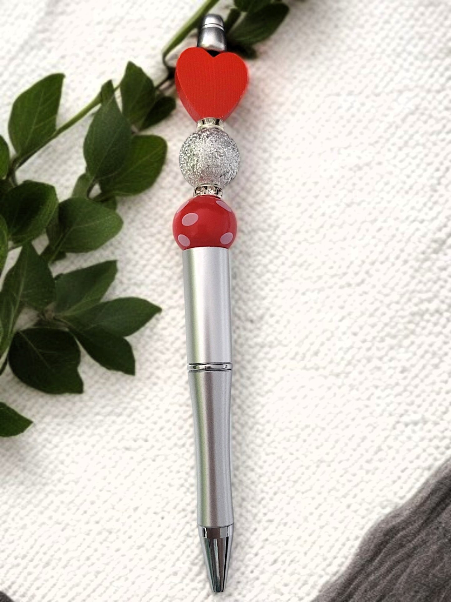 ❤️✨ Love‑Heart Kugelschreiber – 5 Varianten – handgefertigtes UNIKAT 🖊️🎁
