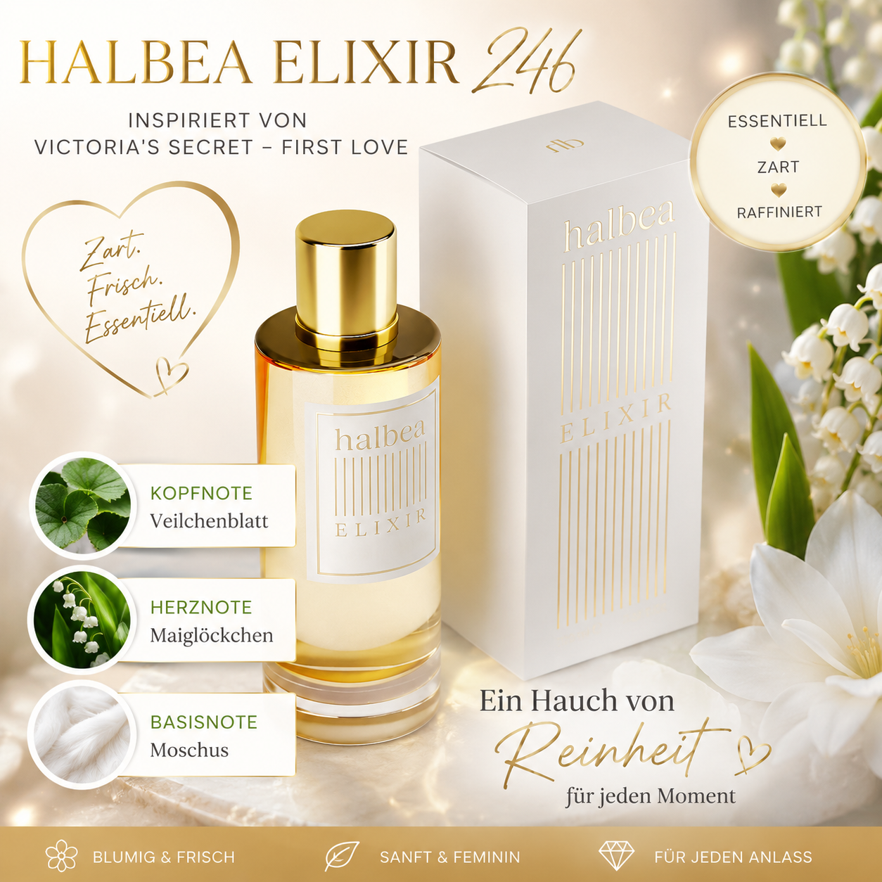 🌸✨ Halbea Elixir 246 – Damenparfum ✨🌸  Inspiriert von Victoria's Secret – First Love 💖