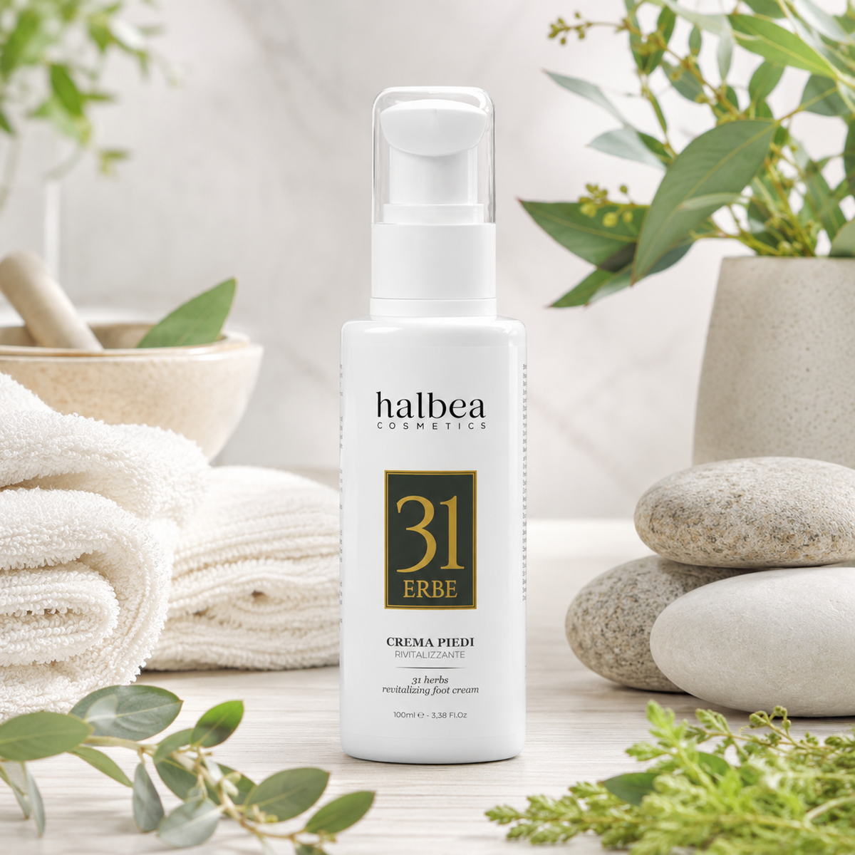 🦶🌿 Revitalisierende Fußcreme mit 31-Kräuter-Öl – 100 ml 🌿🦶