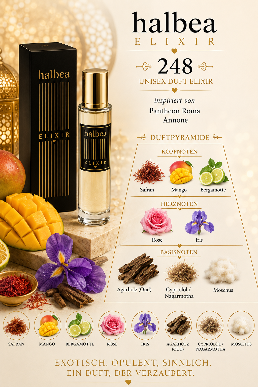 ✨ Halbea 248 – Unisex Parfum Elixir | inspiriert von Pantheon Roma Annone ✨