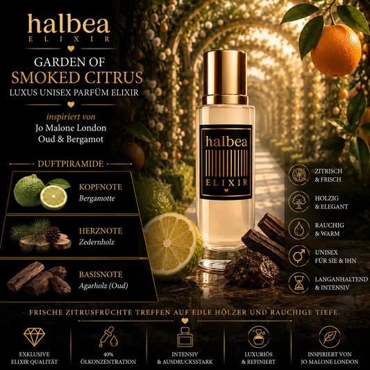 🍋🌿 Garden of Smoked Citrus – Unisex Parfum Elixir 🌿🍋 ✨ Inspiriert von Jo Malone London – Oud & Bergamot ✨