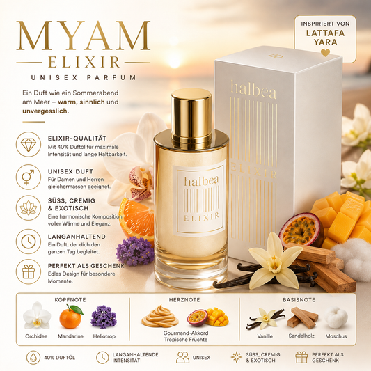 ✨ MYAM Elixir – Unisex Parfum 35 ml 🌸🌅 Inspiriert von Lattafa Yara 💖