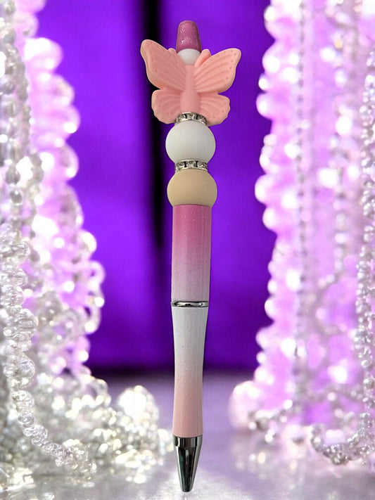 🦋✨ Butterfly‑Dream Kugelschreiber – 1 Variante – HANDGEFERTIGTES UNIKAT 🖊️💖