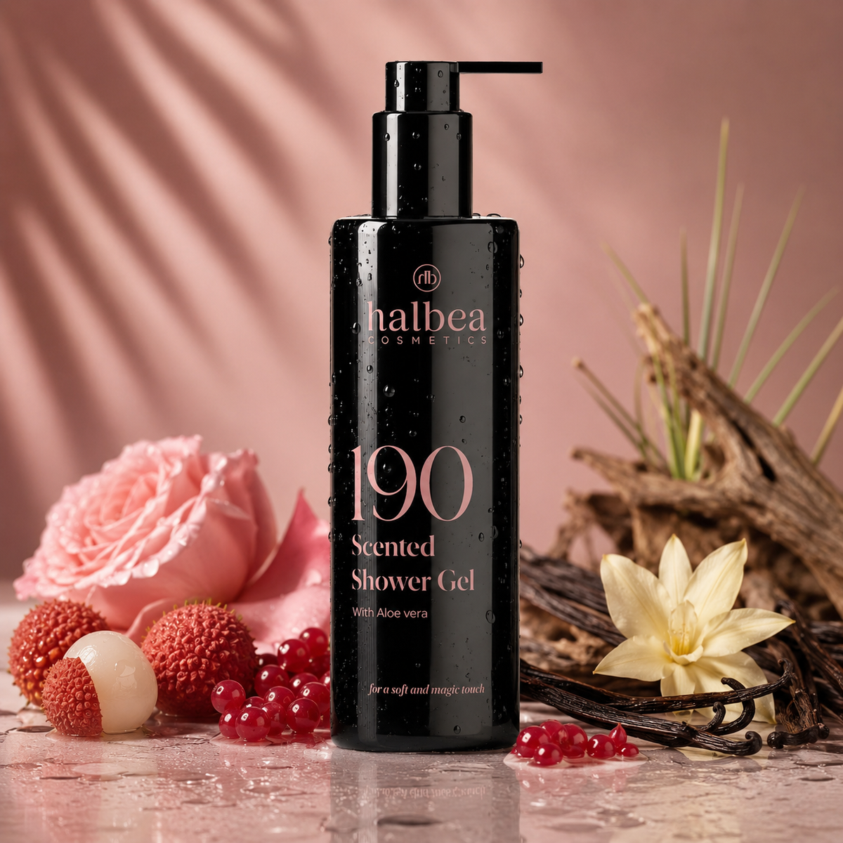 🌹 Halbea Cosmetics 190 – Scented Shower Gel mit Aloe Vera | Inspiriert von Carolina Herrera Very Good Girl