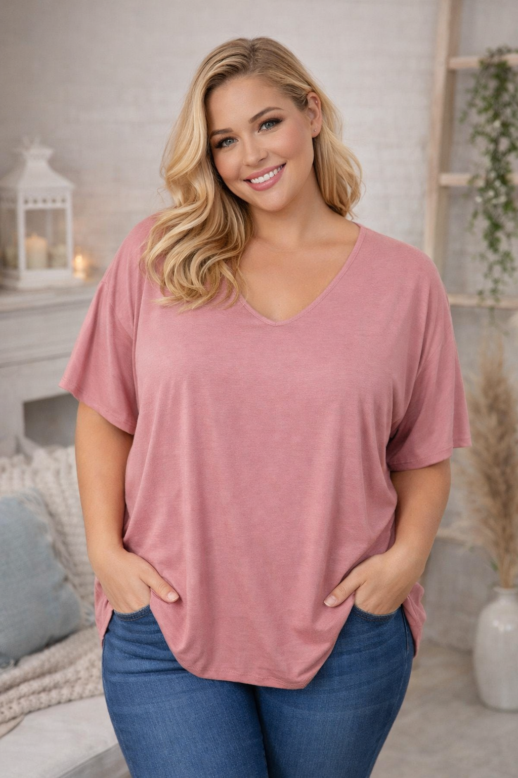 🌸 Damen Shirt – Größe 42–46 | 4 Farben erhältlich 🎨  ✨ Lässig, bequem & absolut vielseitig!