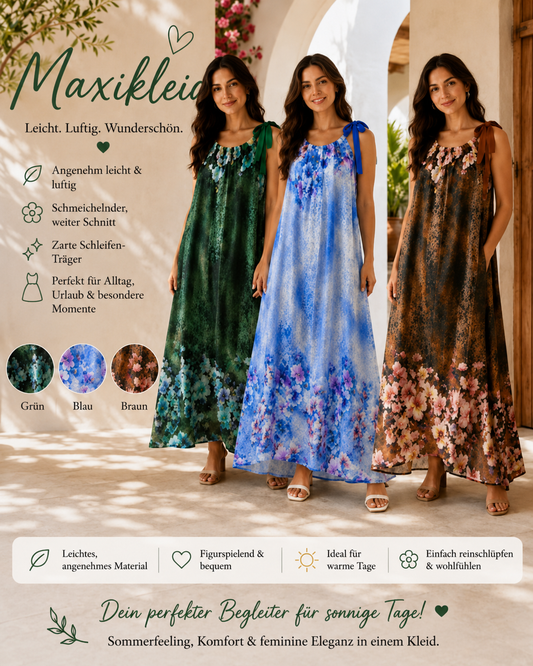 🌸✨ Maxikleid mit floralem Print – Luftig, feminin & einfach traumhaft! ✨🌸