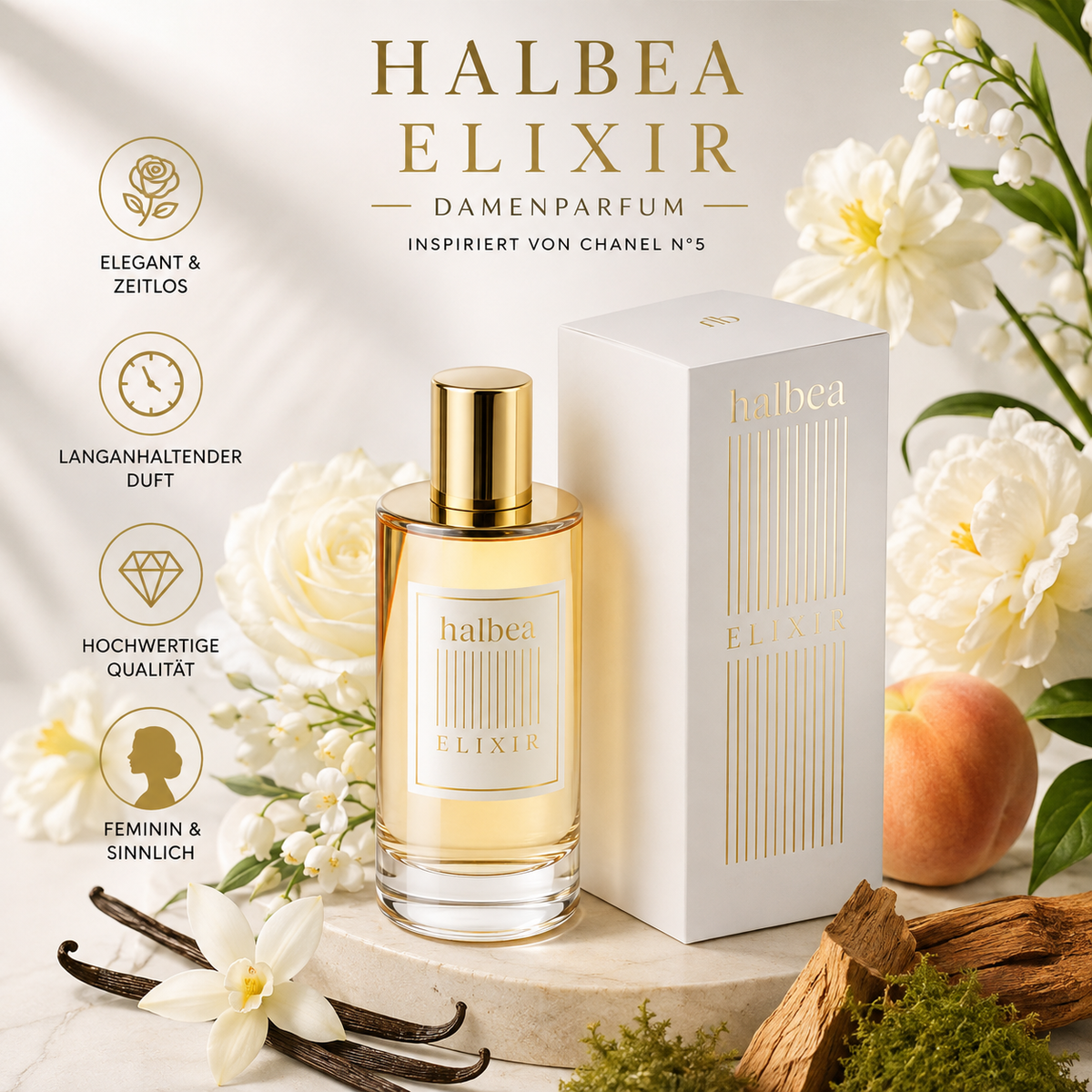 🌸 5 - Damenparfum Elixir 💎 Inspiriert von Chanel N°5 ✨