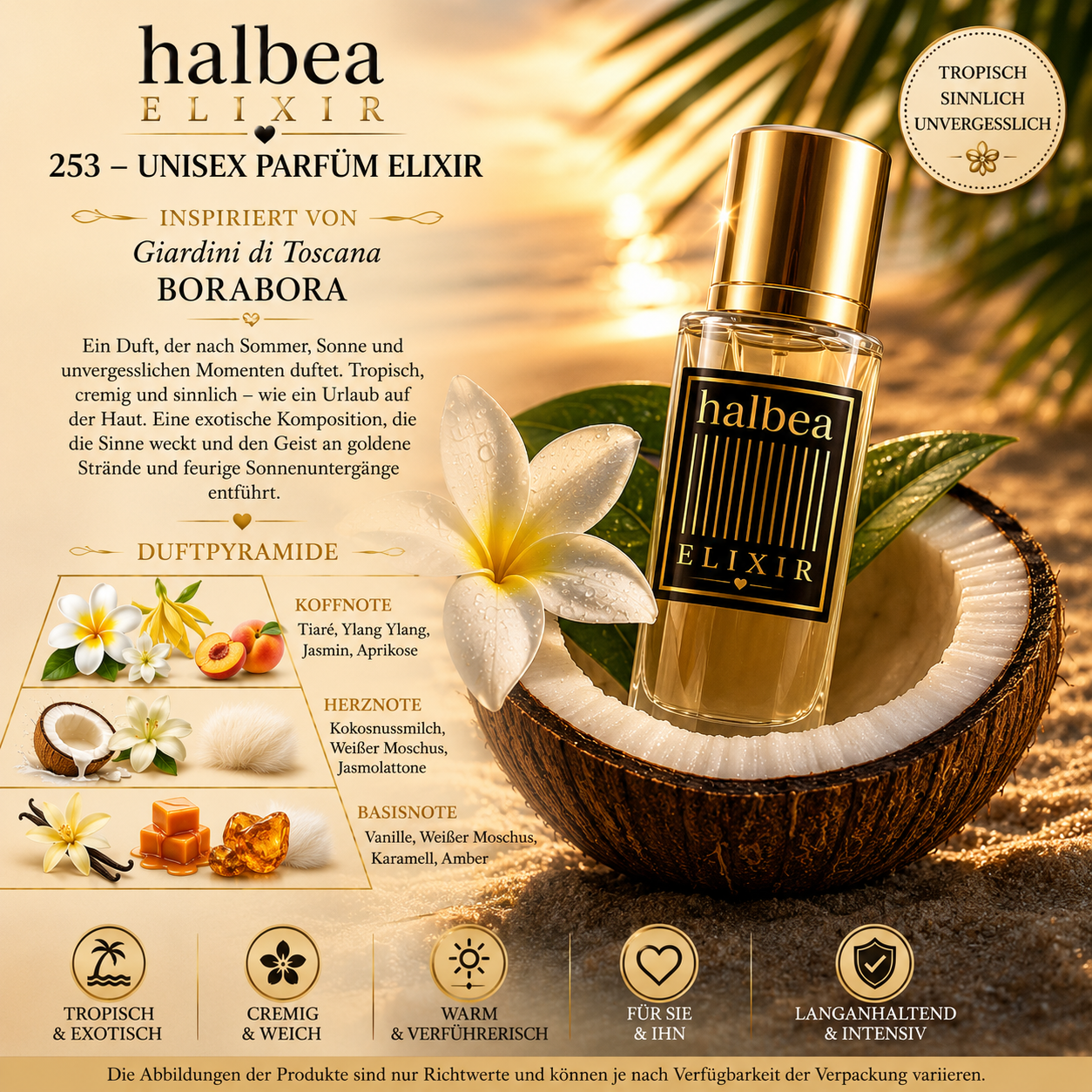🏝️✨ 253 – Unisex Parfum Elixir – inspiriert von Giardini di Toscana „Borabora“ ✨🏝️