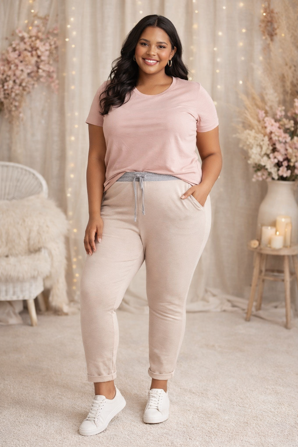 ✨ Sweathose Damen | Gr. 46–50 | 6 Farben | Bequeme Baumwoll Jogginghose