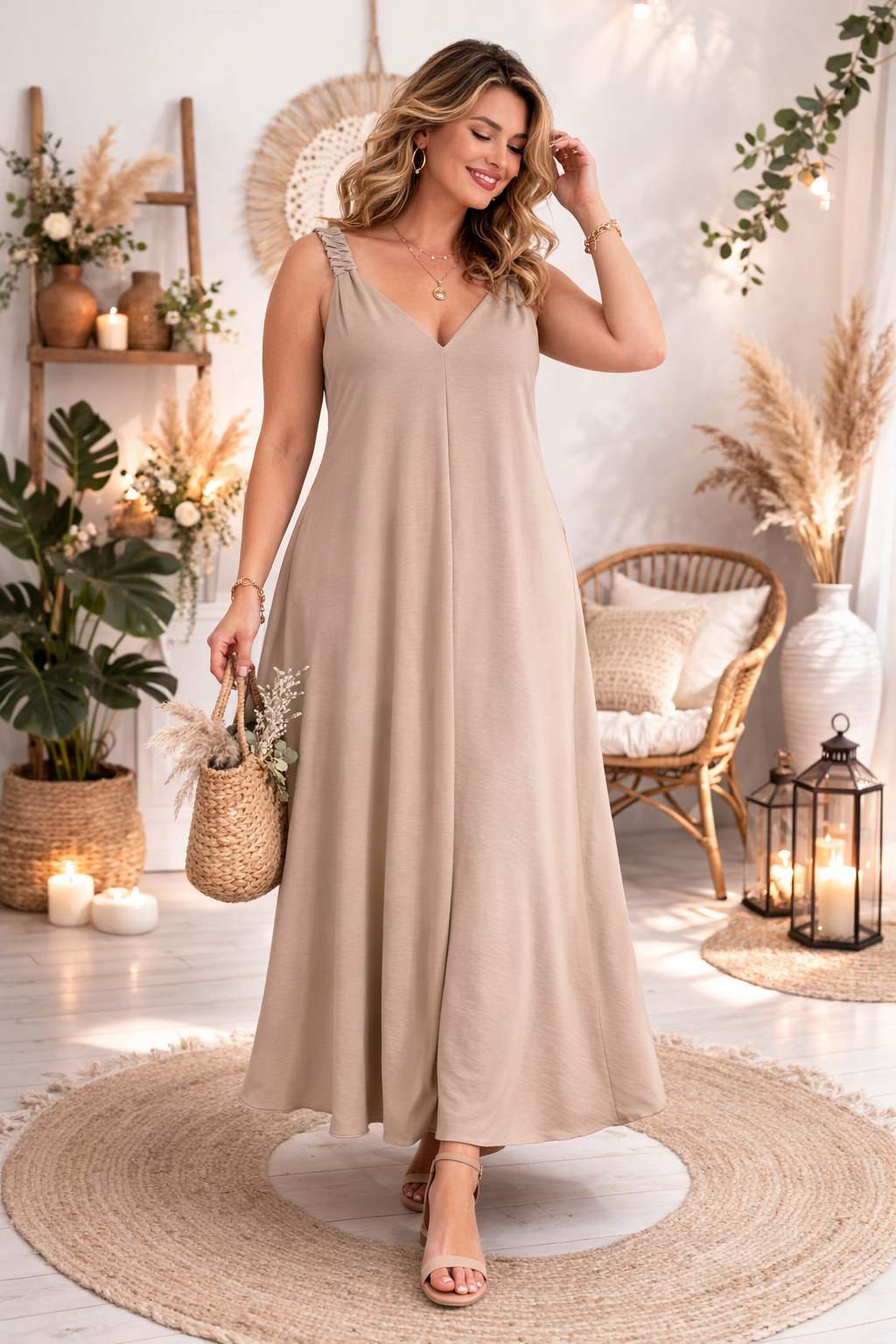 ✨ Maxikleid „Summer Flow“ – Größe 42–48 | 11 Farben 🌈💖👗