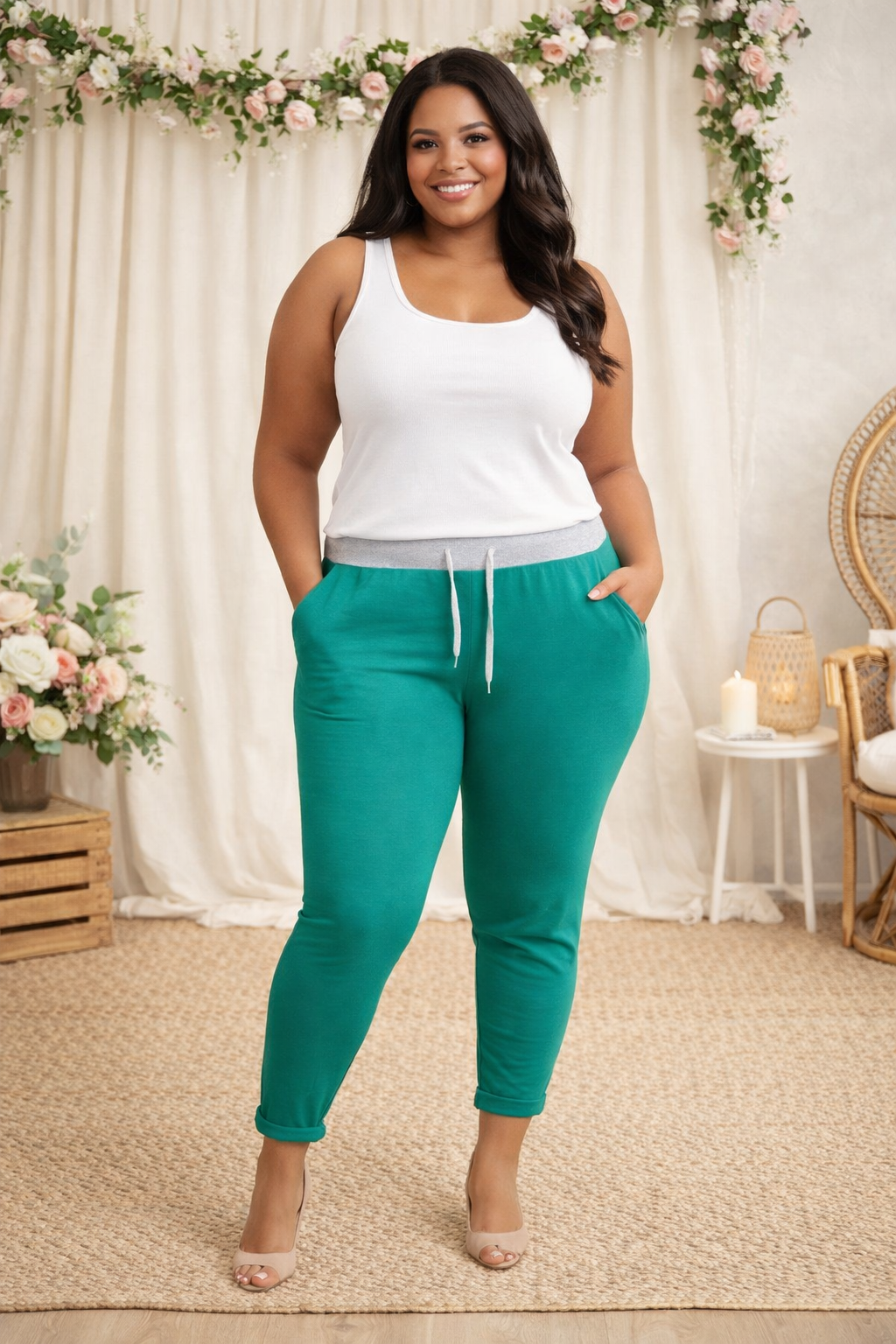 ✨ Sweathose Damen | Gr. 46–50 | 6 Farben | Bequeme Baumwoll Jogginghose