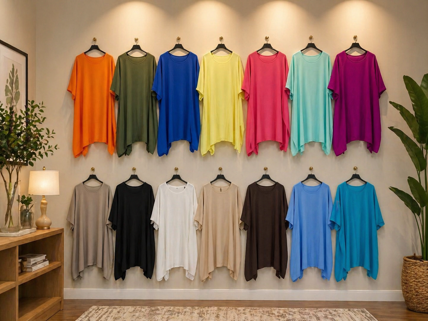 🌟 VORBESTELLUNG – Oversize-Shirt Gr. 48–54 | 14 Farben 🌟