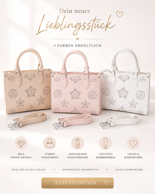 Handtasche im edlen Design ✨👜💖 – 3 Farben erhältlich