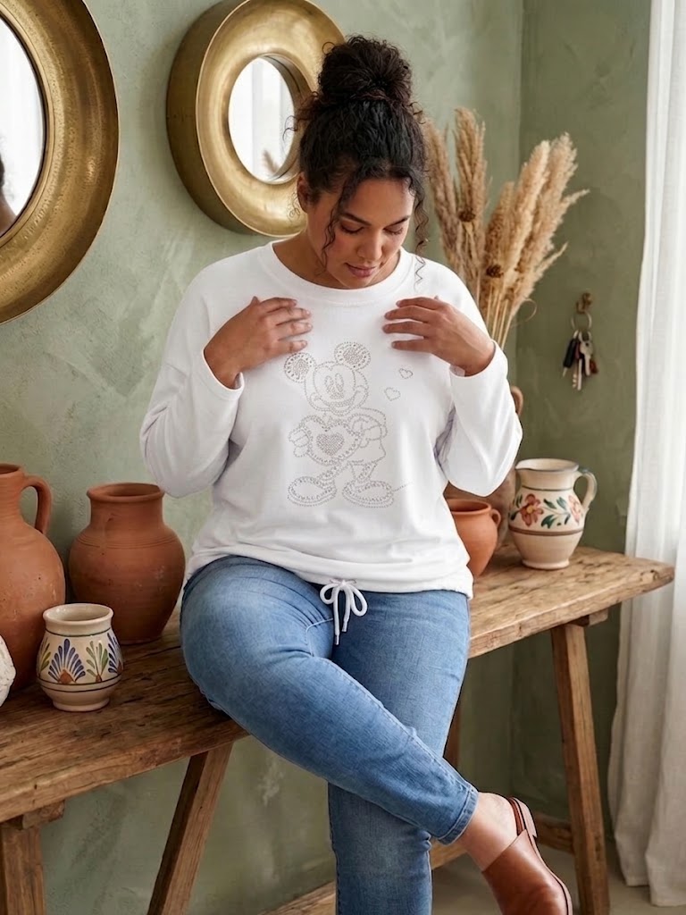 🐭✨ Sweatshirt „Maus Heart“ – Gr. 42–48 – in 5 Farben verfügbar! ✨🐭