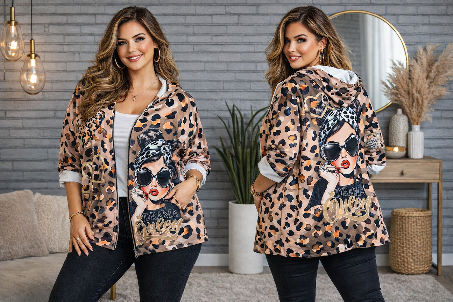 🧥 Kapuzenjacke aus Butterstoff – 6 einzigartige Motive – Größe 46–52 🌟🔥