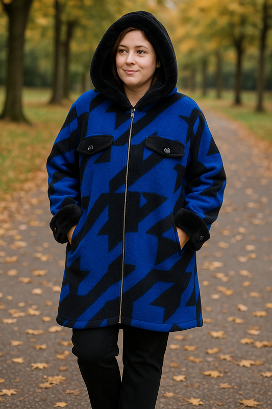 🔥 Stylischer Oversize-Mantel mit Kunstfell-Details (3 Farben) | Gr. 42–48 🔥