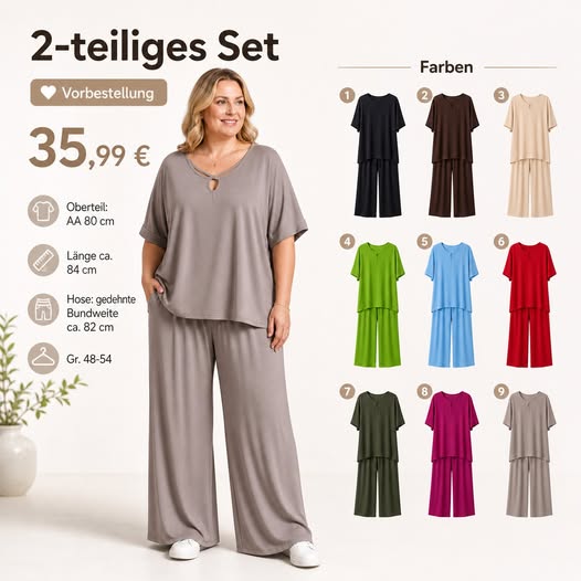 🌟 2-teiliges Damen-Set – bequem, luftig & stilvoll 🌟