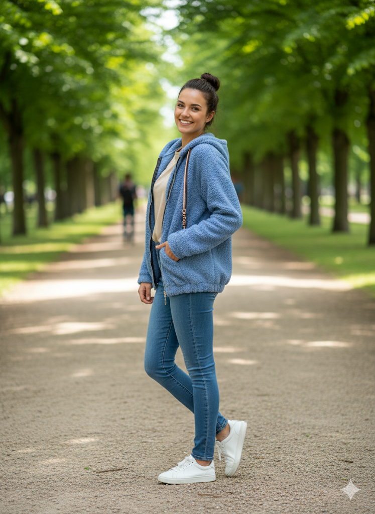 🧸 Teddy-Kapuzenjacke – 5 Farben – Gr. 38–46 tragbar ✨