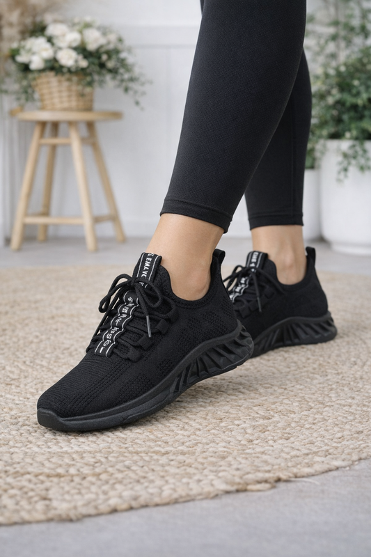 🌟✨ Damen Komfort-Sneaker – 2 Farben (Pink & Schwarz) | Größen 36–41 🔥👟