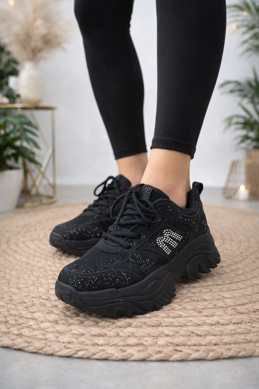 ✨ Chunky Glitzer Sneaker – 2 Farben | Größe 36–41 ✨  🌟 Stylisch. Funkelnd. Ultra bequem.