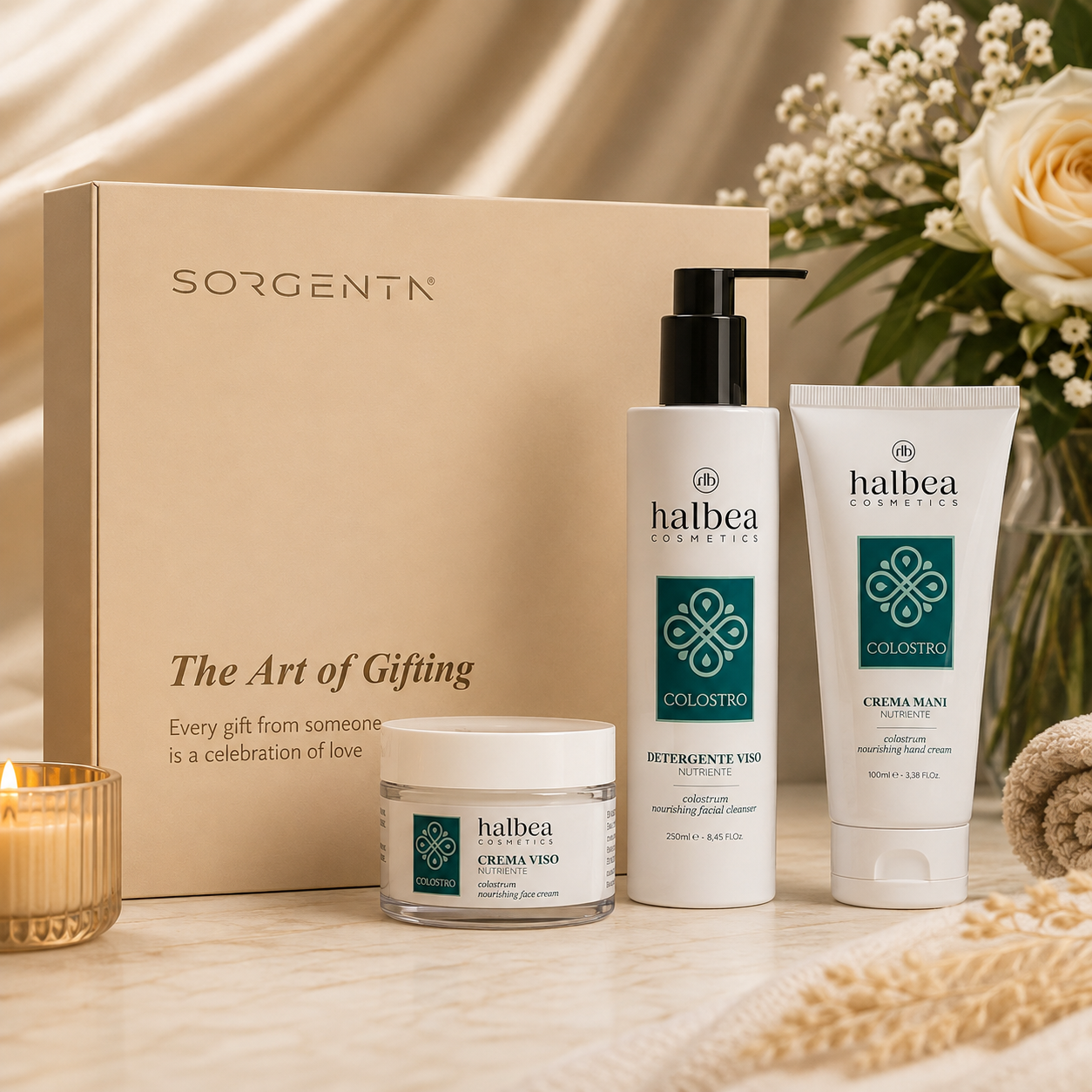 ✨🤍 GiftBox – Kolostrum-Linie 🤍✨ 🧴 Verwöhnende Pflege für Gesicht & Hände in einer wunderschönen Geschenkbox 🎁