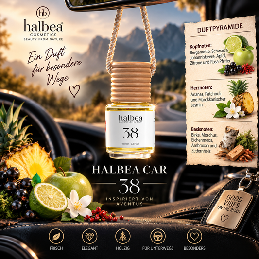 🚗✨ Halbea Car 38 – Auto-Duft 10 ml | Extrait de Parfum ✨🚗 🍍 Fruchtig • Frisch • Holzig • Elegant • Charakterstark