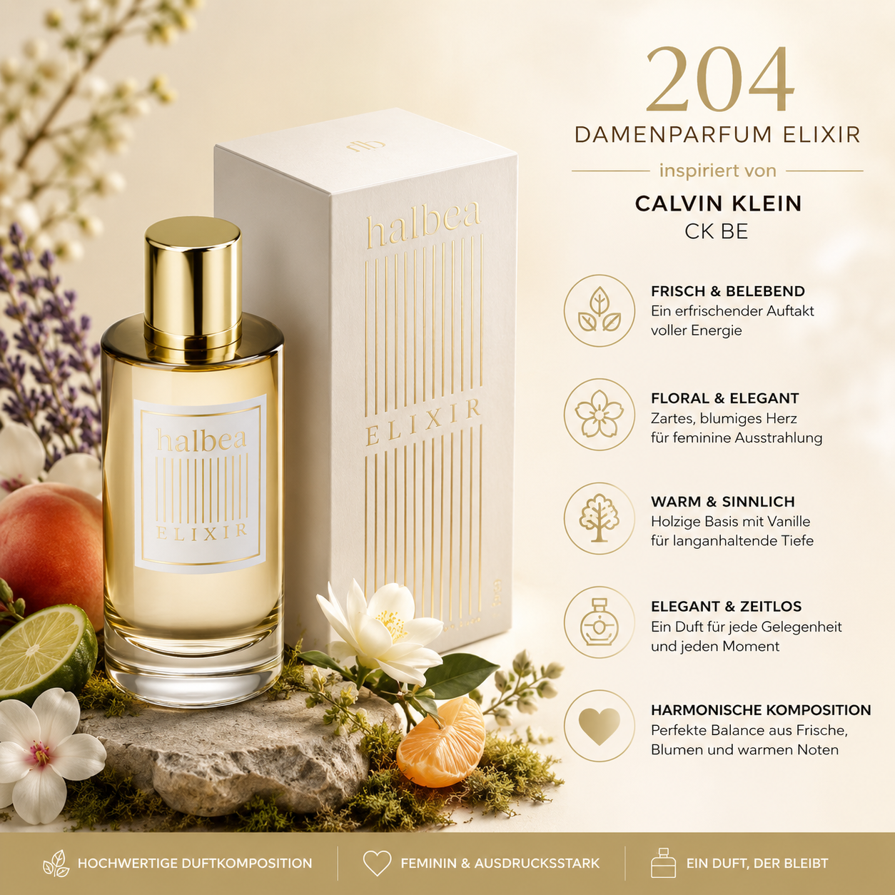 🌸 204 Damenparfum Elixir 🌸 ✨ Inspiriert von Calvin Klein – CK Be ✨