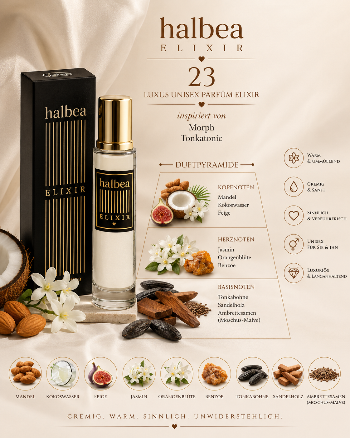 ✨ 23 – Luxus Unisex Parfum Elixir ✨ 🤎 Inspiriert von Morph – Tonkatonic 🤎