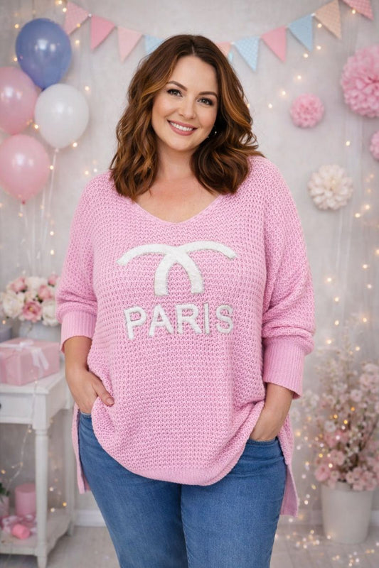 Oversize Grobstrick-Pullover Paris Gr. 40 - 48 in versch. Farben