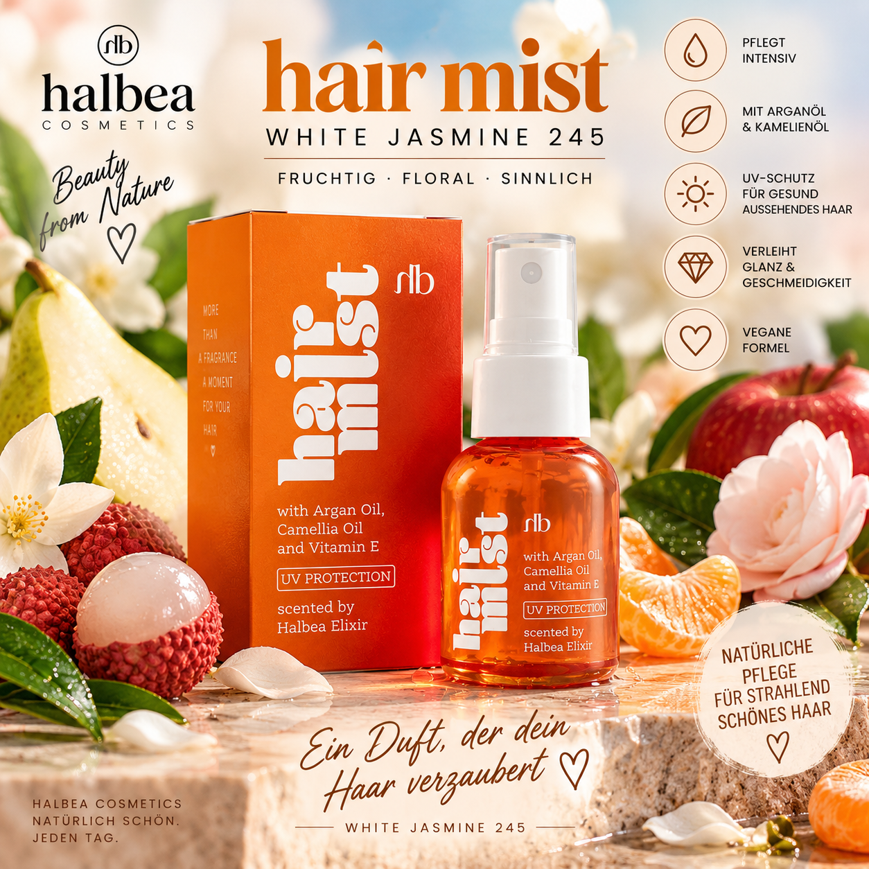 ✨🌸 White Jasmine 245 – Haarparfum 50 ml 🌸✨