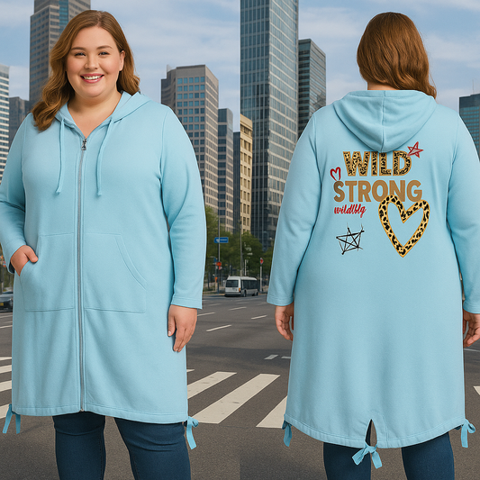 ⭐ Sweatmantel WILD STRONG – 2 Farben – Größe 54–58 ⭐