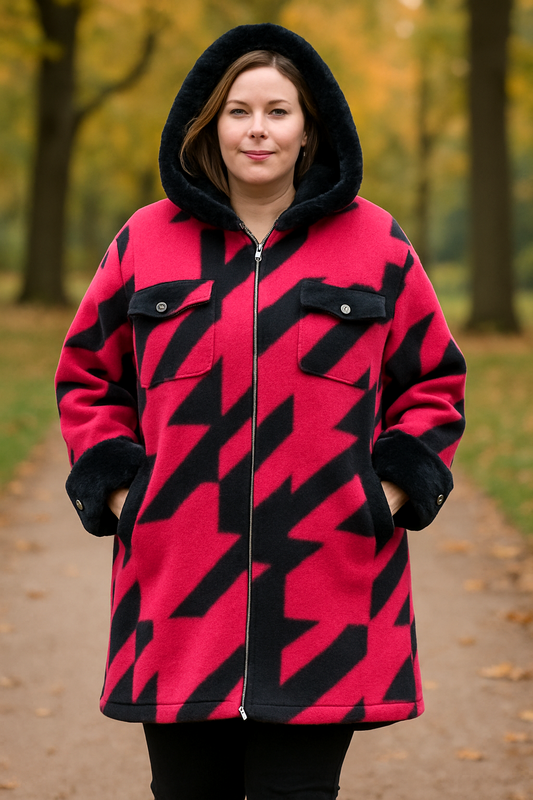 🔥 Stylischer Oversize-Mantel mit Kunstfell-Details (3 Farben) | Gr. 42–48 🔥