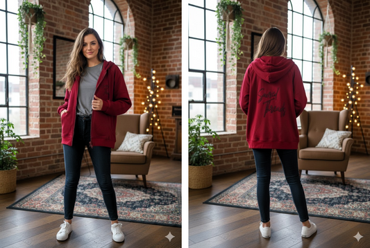 💫 MISS CITY Kapuzen-Jacke – 3 Farben – One Size (bis Gr. 48) 💫