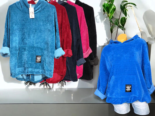 Megaweicher Cord - Hoodie Gr. 42 - 46 in versch. Farben