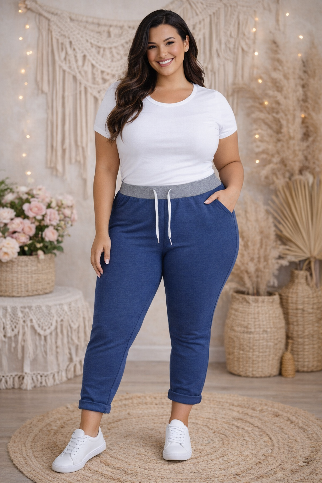 ✨ Sweathose Damen | Gr. 46–50 | 6 Farben | Bequeme Baumwoll Jogginghose