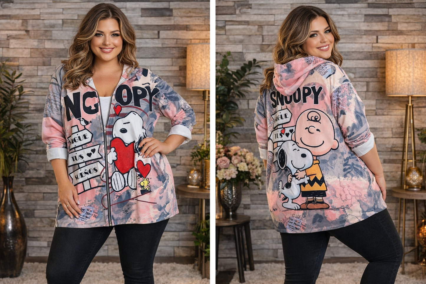 🧥 Kapuzenjacke aus Butterstoff – 6 einzigartige Motive – Größe 46–52 🌟🔥